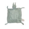Vertbaudet - Doudou plat lapin bleu vert lange | Destock Baby
