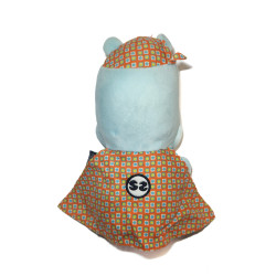 Les Deglingos - Peluche Zipo l'hippopotame THE SUPER ZEROES masqué | Destock Baby