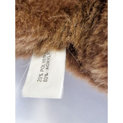 Peluche ours marron coeur et son bébé Comexo | Destock Baby