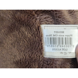 Histoire d'Ours - Peluche doudou Hippopotame Marron HO1057 Gd mod 38 cm | Destock Baby