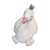 Tex Carrefour- Peluche cygne Mon ami magique rose couronne dorée 25 cm | Destock Baby