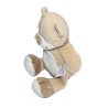 Bengy - Doudou ours beige marron blanc écharpe | Destock Baby