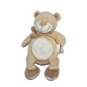 Bengy - Doudou ours beige marron blanc écharpe | Destock Baby