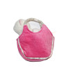 Gipsy - Peluche doudou charet blanc dans son sac rose coeur argenté | Destock Baby