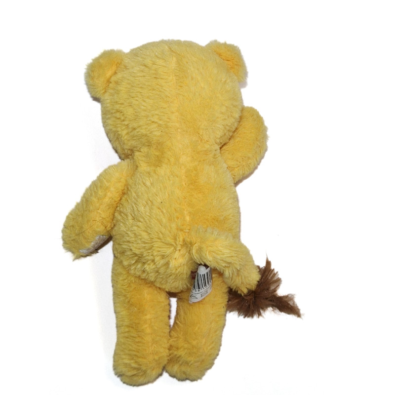 Peluche lionceau chat tigre jaune ventre blanc Gifi 28 cm | Destock Baby