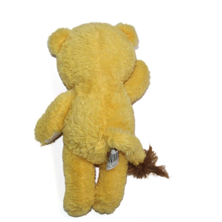 Peluche lionceau chat tigre jaune ventre blanc Gifi 28 cm | Destock Baby