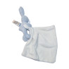 Jacadi - Doudou lapin bleu mouchoir blanc | Destock Baby