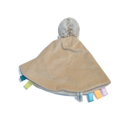 Luminou - Doudou hérisson luminescent beige bleu blanc Grelot | Destock Baby