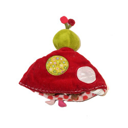 Lilliputiens Doudou coccinelle reversible rouge fille grelot chez vous des demain