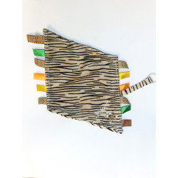 Doudou plat zèbre Diinglisar Wild | Destock Baby