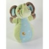 Doudou Culbuto Grelot Quille Elephant Bleu Vert Étoiles Nicotoy 22 Cm 579/8922 (23021)