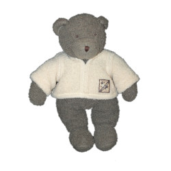 Doudou Peluche OURS gris Théophile - MOULIN ROTY - H 34 cm