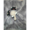 Doudou plat éléphant gris les Zazous Moulin Roty