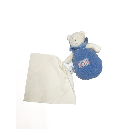 Doudou ours bleu Lulu et Patachon MOULIN ROTY