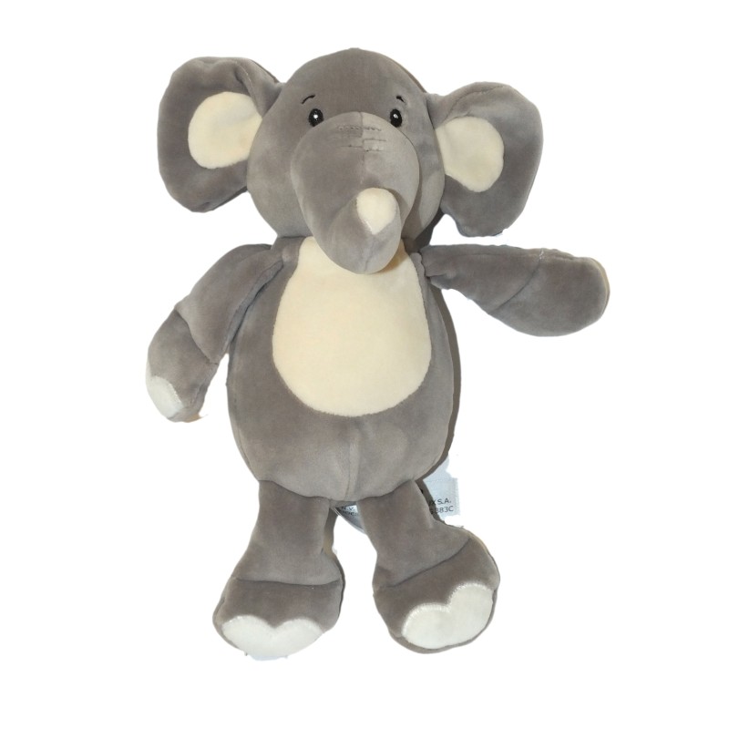 Doudou peluche Elephant gris blanc Simba 25 cm (27904)