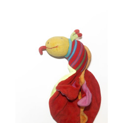 Doudou plat dragon rouge dragobert Moulin Roty 35 cm chez vous des demain