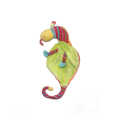 Doudou plat dragon rouge Dragobert Moulin Roty 35 cm