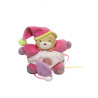 Doudou ours rose Kaloo Pop Miroir 18 cm – doudou éveil bébé | Destock Baby