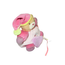 Doudou ours rose Kaloo Pop Miroir 18 cm – doudou éveil bébé | Destock Baby