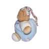 Doudou OURS bleu Coeur Bonnet Liberty KALOO 16 cm Tissu fleurs chez vous dès demain