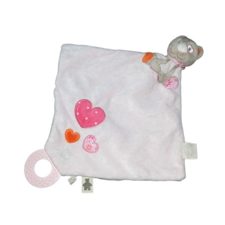 Doudou plat chat rose Iris Noukies (16443)
