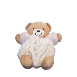 Kaloo collection Plume doudou ours boule crème beige 18 cm
