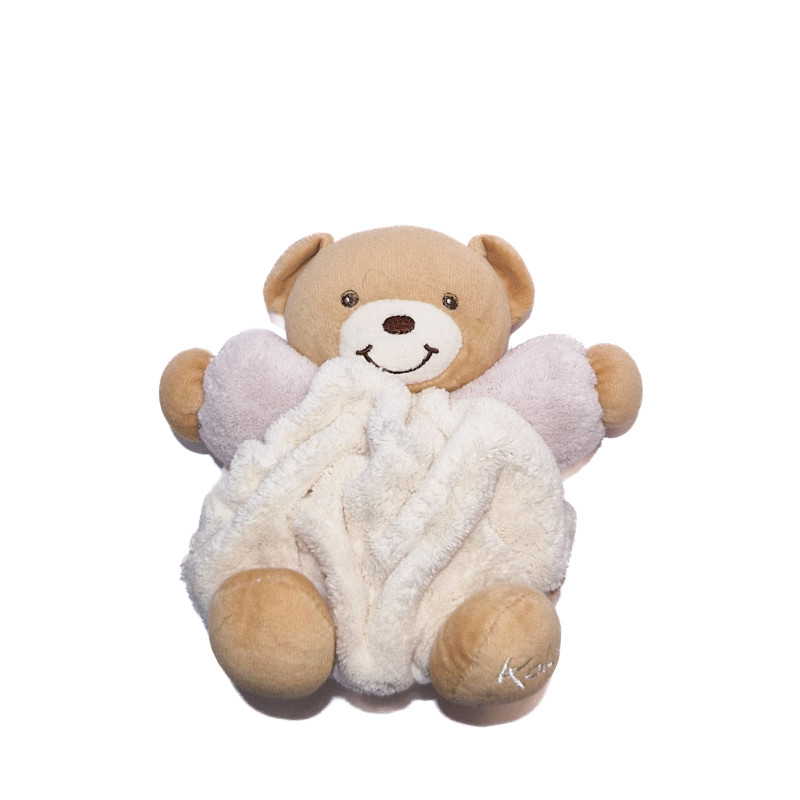 Kaloo collection Plume doudou ours boule crème beige 18 cm