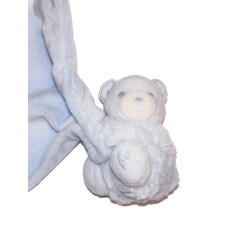 Doudou ours Kaloo Perle bleu mouchoir câlin comme neuf ou très bon état | Destock Baby