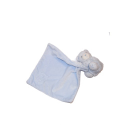 KALOO Doudou ours perle bleu Câlin Mouchoir