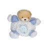 Doudou Peluche Kaloo Ours Esquimau Beige Fourrure Blanc Bleu