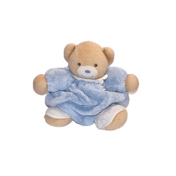 Doudou patapouf ours KALOO Plume bleu 25 cm