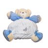 Doudou ours Kaloo Patapouf blanc bleu oiseau poule 26 cm | Destock Baby