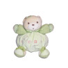 Doudou ours Kaloo Patapouf vert poule oiseau fleur 18 cm | Destock Baby
