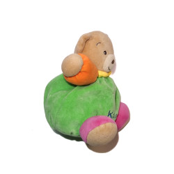 Doudou ours Kaloo vert orange abeille 18 cm | Destock Baby
