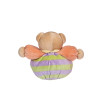 Doudou ours Kaloo orange rayures vert mauve 18 cm | Destock Baby