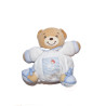 Doudou ours blanc bleu Kaloo Bonhomme enfants brodés