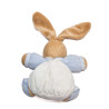 Doudou lapin Kaloo blanc bleu enfants brodés 18 cm | Destock Baby