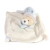 DOUDOU ET COMPAGNIE Mini doudou Ours blanc bleu gris 15 cm (17511)