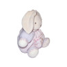 Doudou lapin Kaloo rose mauve fleur 18 cm | Destock Baby