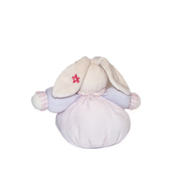 Doudou lapin Kaloo rose mauve fleur 18 cm | Destock Baby