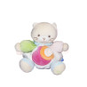 Doudou chat rond rose orange kaloo 18 cm