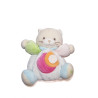 Doudou chat Kaloo rond rose orange 18 cm | Destock Baby