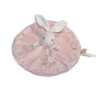 Doudou plat rond Lapin Lapinou Kaloo fleur