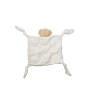 Doudou plat ours Kaloo Candy blanc carrés pastel 4 nœuds bon état | Destock Baby