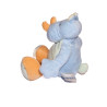 Doudou Rhinoceross bleu orange safari Nattou 24 cm-4