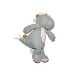 Peluche doudou dinosaure vert sauge 25 cm | Destock Baby