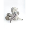 Doudou musical panthère des neiges Léa Nattou gris blanc 15 cm comme neuf | Destock Baby