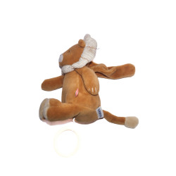 Doudou musical lion Noukie’s marron blanc 15 cm comme neuf | Destock Baby