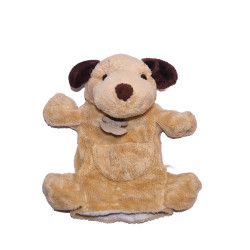 Doudou marionnette chien beige marron Histoire d'Ours