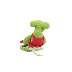 Peluche doudou souris verte On Chuchote 60 cm Vintage Blanchet